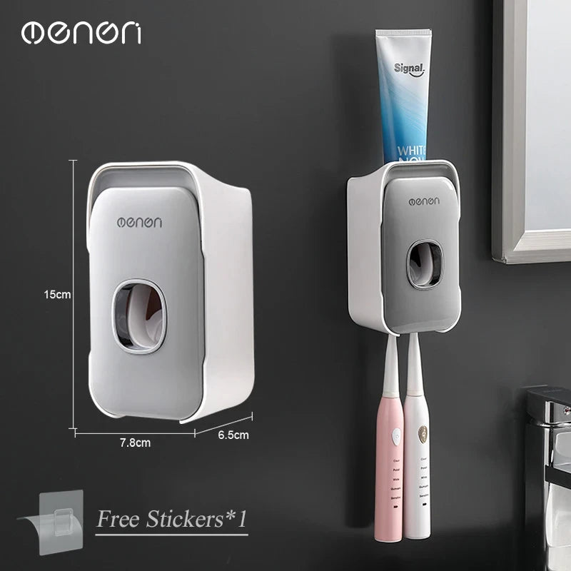Wall Mounted Toothpaste Dispenser and Holder