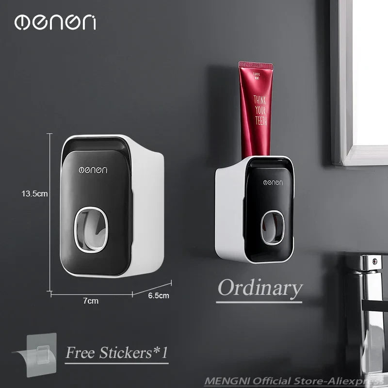 Wall Mounted Toothpaste Dispenser and Holder