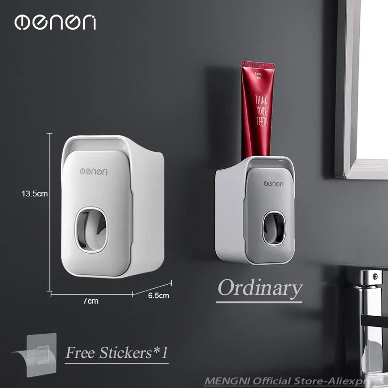 Wall Mounted Toothpaste Dispenser and Holder