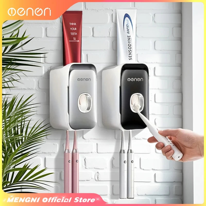 Wall Mounted Toothpaste Dispenser and Holder