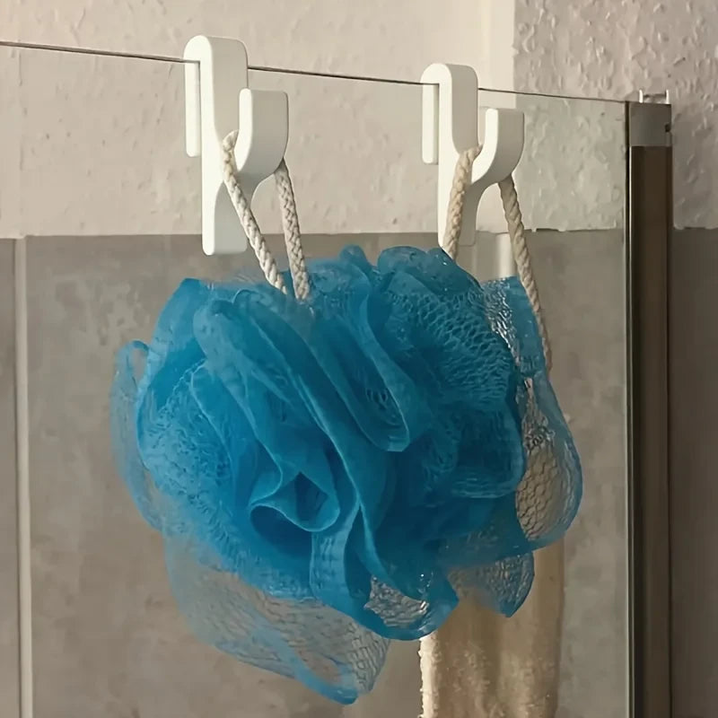 No-Drill Glass Shower Towel Hook