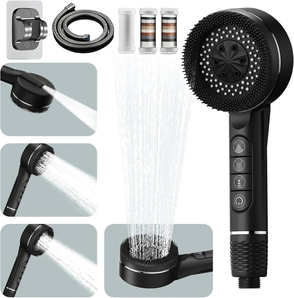 Adjustable Filtered Shower Head