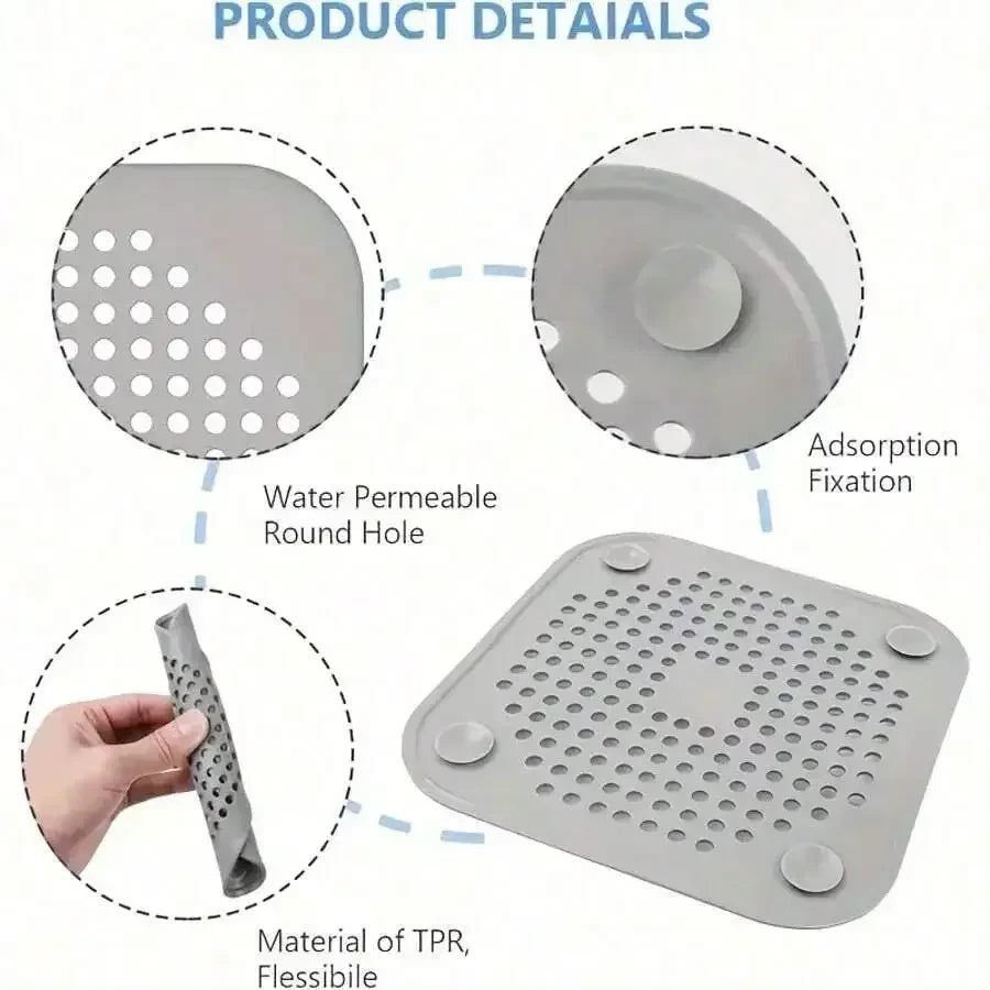 Silicone Square Drain Hair Catcher