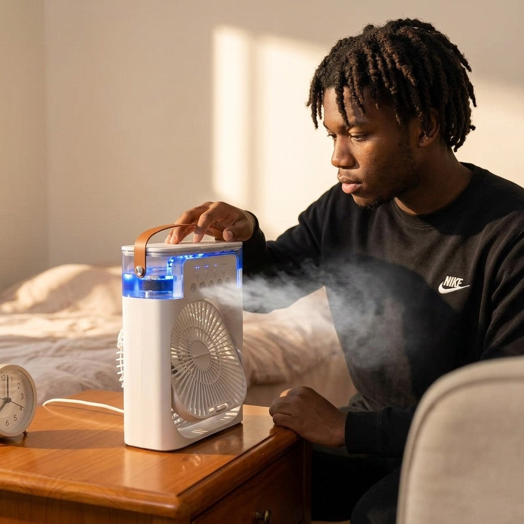 Portable Mini Air Cooler and Humidifier